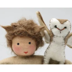 Junge mit Eule - Jahreszeitentisch - Blumenkinder -Waldorf - Art.Nr. HE16