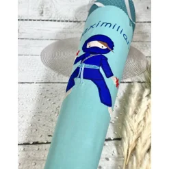 Jungen Schultüte Ninja blau Ninjago aus Stoff 70 cm personalisiert