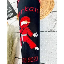 Jungen Schultüte Ninja rot Ninjago aus Stoff personalisiert 70 cm