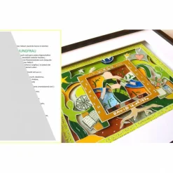 Jungfrau Sternzeichen personalisiertes geschenk geburtstag spirituelles geburtstagsgeschenk mit name geburtsdatum und text 3D pop art bild gerahmt esoterisch