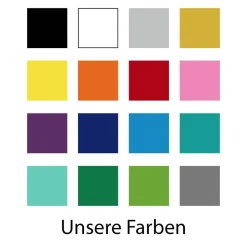 Just Married Hochzeitsauto Aufkleber mit Herzen – 60 cm, 16 Farben, wetterfest & ablösbar