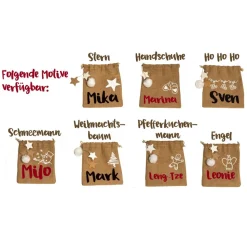 Jutesack Weihnachten Geschenk Sackerl Nikolaus Sackerl mit Name