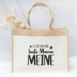 Jute-Tasche für Mama zum Muttertag – Geschenkidee für die beste Mama