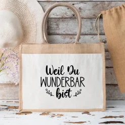 Jutetasche Mama Geschenk zum Muttertag – nachhaltige Tasche für wunderbare Mamas