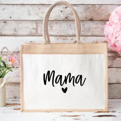 Jutetasche Mama mit Herz – Geschenkidee zum Muttertag oder einfach so