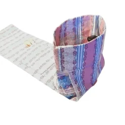 Kaffee-Tassen-Tasche, Geschenktasche rosa geblümt, personalisierbar