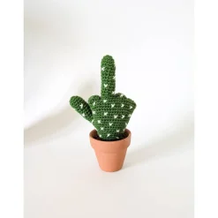 Kaktushand gehäkelt | Lustige Geschenkidee | witzige Deko | Geschenk für Kollegen | Büro-Geschenk