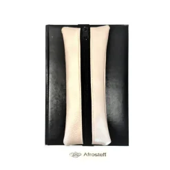 Kalendermäppchen aus Kunstleder in Gold mit Gummiband, Stifte Mäppchen mit Gummiband