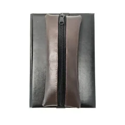 Kalendermäppchen aus Kunstleder mit Gummiband, Stifte Mäppchen mit Gummiband