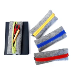 Kalendermäppchen mit Gummiband, Stifte Mäppchen mit Gummiband aus Filz