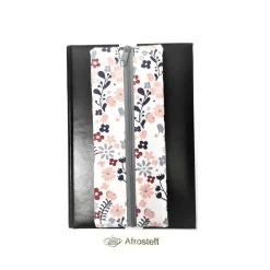 Kalendermäppchen mit Gummiband, Stifte Mäppchen mit Gummiband geblümt