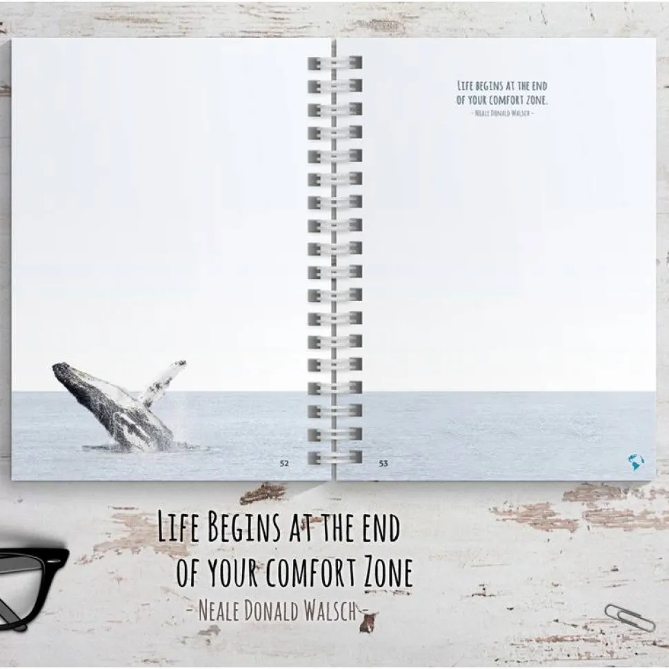 Kanada Reisetagebuch zum selberschreiben / als Abschiedsgeschenk - DIN A5 mit interaktiven Aufgaben & Reise-Zitaten