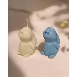 Kaninchen Hasen Kerze Osterkerze