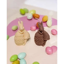 Kaninchen Osterei Kerze Osterkerze