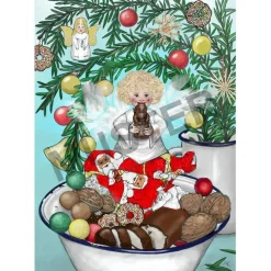 Kaplans Klappkarten: Weihnachtsengel (Set mit 6 Karten, 120 x 170 hoch)