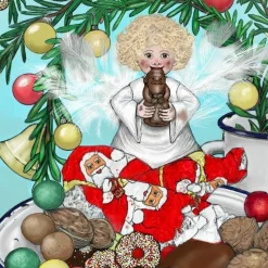 Kaplans Klappkarten: Weihnachtsengel (Set mit 6 Karten, 120 x 170 hoch)