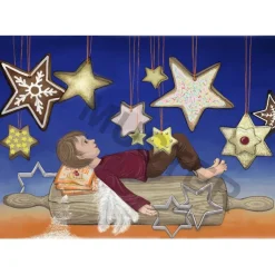 Kaplans Klappkarten: Weihnachtsengel (Set mit 6 Karten, 120 x 170 hoch)