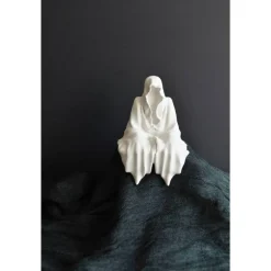 Kapuzenmann Kantenhocker – Halloweenfigur aus Gips zum Selbstgestalten