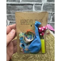 Karneval To Go | Luftschlange | Konfetti | Luftballon | Tröte | Gastgeschenk | Mitbringsel