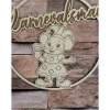 Karnevalsmaus   Türkranz / Wanddeko – Loop handgefertigt aus Holz, 20cm Durchmesser für Karnevalsjeck, Karneval