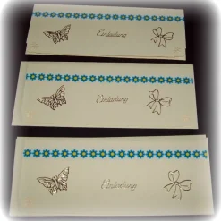 Karte - Einladung zum Geburtstag oder Babyparty