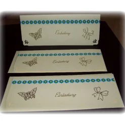 Karte - Einladung zum Geburtstag oder Babyparty