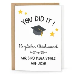 Karte Abitur bestanden | 