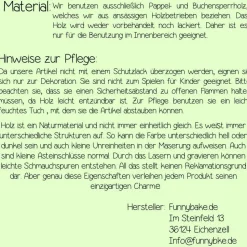 Karte aus Holz zur Hochzeit Glückwunschkarte Geldkarte edel mit Monogramm personalisiert