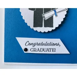 Karte bestandene Prüfung, Schulabschluß,Bachelor, Examen, Master, Promotion, 3D Handarbeit