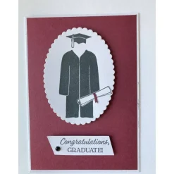 Karte bestandene Prüfung, Schulabschluß,Bachelor, Examen, Master, Promotion, 3D Handarbeit