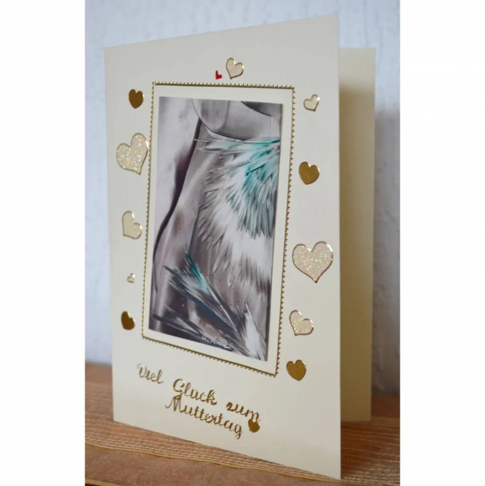 Karte für den Muttertag mit Original Malerei – Design  Ulrike Kröll