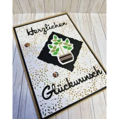 Karte Glückwunschkarte Pflanze