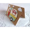 Karte, Glückwunschkarte zum Geburtstag oder anderer Gelegenheit, Grußkarte mit Wohnwagen