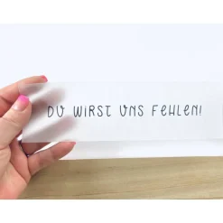 Karte Kollegin Kollege Abschied / du wirst uns fehlen / Flaschenpost