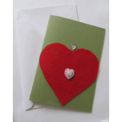 Karte mit Herz - minimalistisch