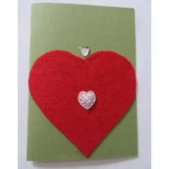 Karte mit Herz - minimalistisch