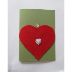 Karte mit Herz - minimalistisch