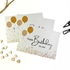 Karte MUCH LOVE beige anthrazit Postkarte A6 Geschenkbeileger Geschenkkarte Grußkarte unisex