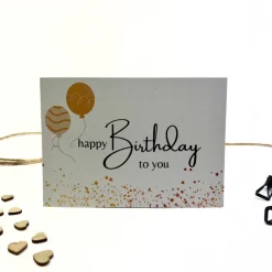 Karte MUCH LOVE beige anthrazit Postkarte A6 Geschenkbeileger Geschenkkarte Grußkarte unisex