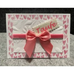 Karte Taufe, Handarbeit mit Umschlag