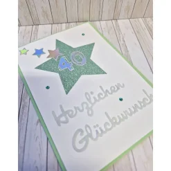 Karte Zahlenkarte 40.Geburtstag