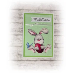 Karte zu Ostern | Osterkarte | Osterhase | Frohe Ostern  HANDMADE