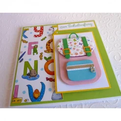 Karte zur Einschulung, erster Schultag, zum Schulanfang