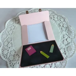 Karte zur Einschulung in rosa für ein Mädchen