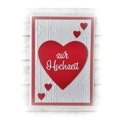 Karte zur Hochzeit  Einladungskarte, Hochzeitseinladung, Dankeskarte ... Handmade