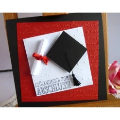 Karte zur Promotion / zur bestandenen Prüfung / Abitur / zum Abschluss