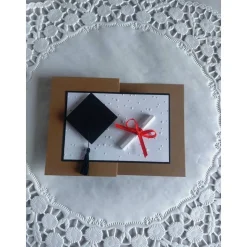Karte zur Promotion, Z fold Karte zum Bachelor, Master, Abitur, Examen
