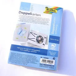 Karten zum Selbergestalten silberfarben