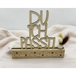 Kartenhalter mit Trockenblumen – Du, ich, passt!