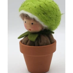 Kastanie im Töpfchen -  Blumenkind - Jahreszeitentisch - Waldorf Art - Herbst - Art.Nr. HE2